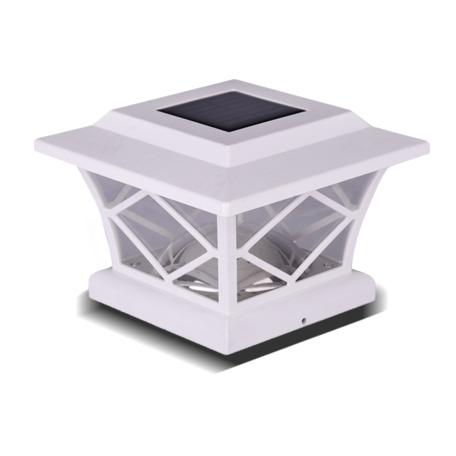 2211-F10 WH White Diamond Corak LED Post Cap lampu taman landskap 2211-F10 WH White Diamond Corak LED Post Cap lampu taman landskap