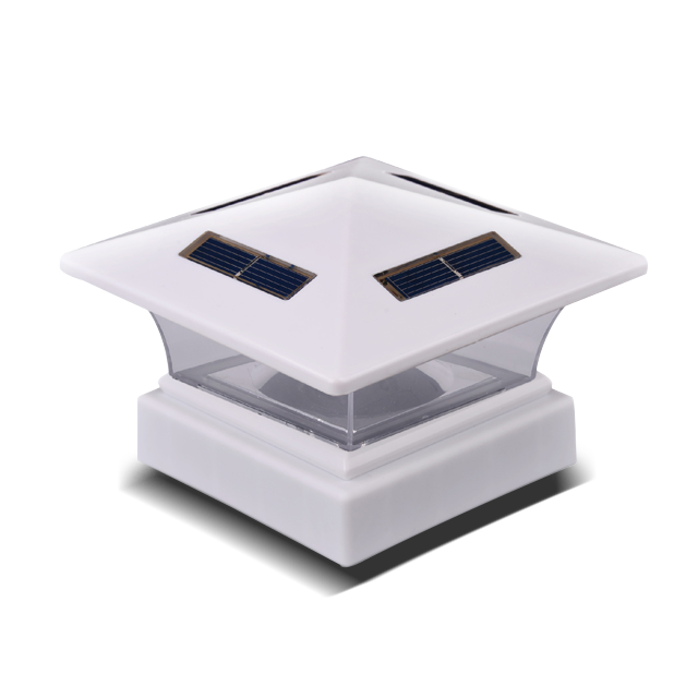 2211-F26-WH Putih Tanpa Wayar Menyinari Cahaya Matahari Cap Lampu