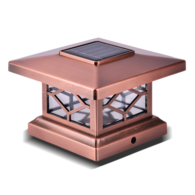 2211-PF4 CO Copper Plated Diamond Corak Pagar Dek atau Patio Post Light Cap 2211-PF4 CO Copper Plated Diamond Corak Pagar Dek atau Patio Post Light Cap